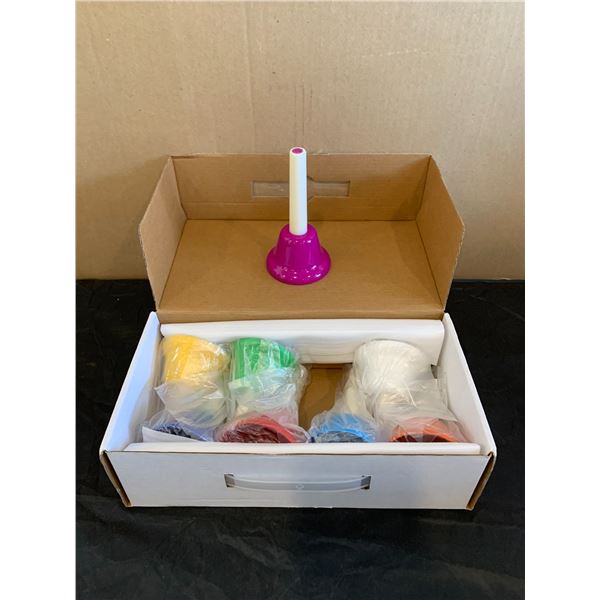 Hand Bells For Kids - 16 Pack - 8 Note Musical Hand Bells
