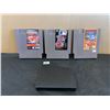 Image 1 : Lot Of 3 NES Games - Super Spike V'Ball - MLB Baseball - Tecmo Super Bowl