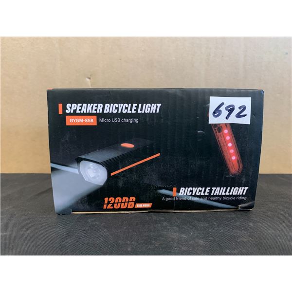 Speaker Bicycle Light with Horn and Taillight