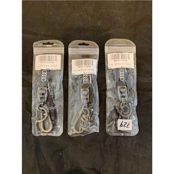Lot Of 3 Audi Keychains