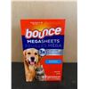 Image 1 : 60 Pack Bounce Megasheets - Pet Hair Guard Dryer Sheets