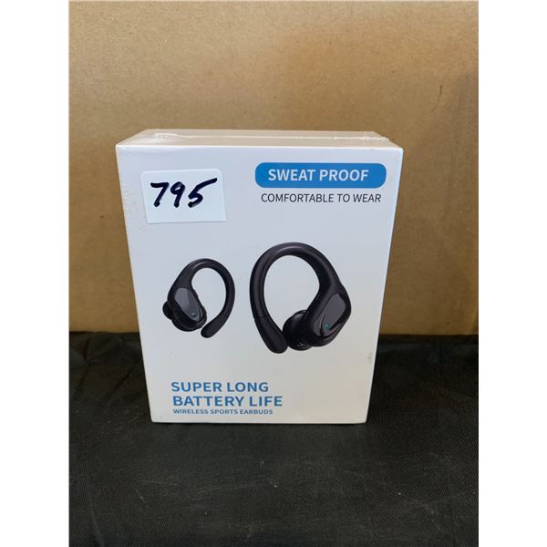BX17 Black Wireless Long Battery Life Sports Earbuds
