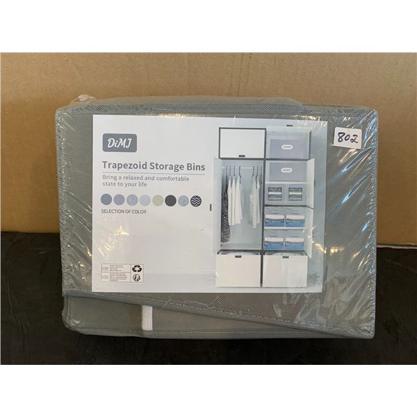 DiMJ Trapezoid Storage Bins - Gray