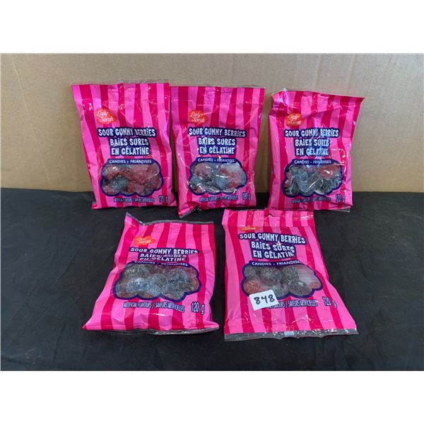 5 Packs - Lady Sarah 120G Sour Gummy Berries