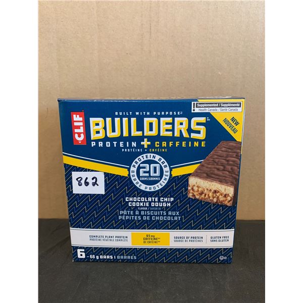 Chocolate Chip Cookie Dough - CLIF Bar - BUILDERS - Protein + Caffeine