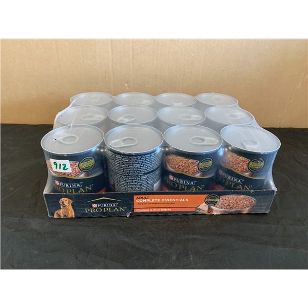 Case of 12 Purina Pro Plan Adult Complete Essentials Chicken & Rice Dog Food