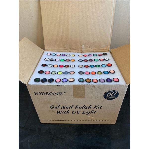 Jodsone 60 Bottle Nail Polish Kit With Uv Light