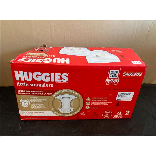 Huggies Little Snugglers - 72 Pack - Size 2 Opened Box