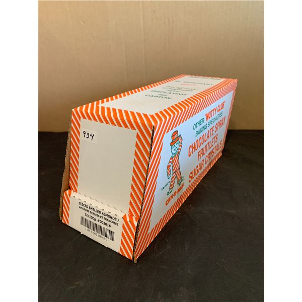 Nutty Club Sliced Shelled Almonds 12/ x 100g