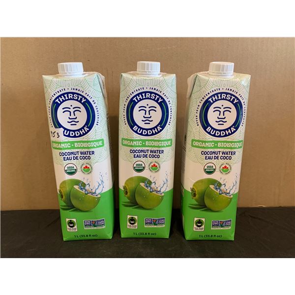Thirsty Buddha Organic Coconut Water 1L x 3 Pack