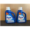 Image 1 : 2 Bottles Of Purex Cold Water Liquid Laundry Detergent - 2.03L 50 Loads Per