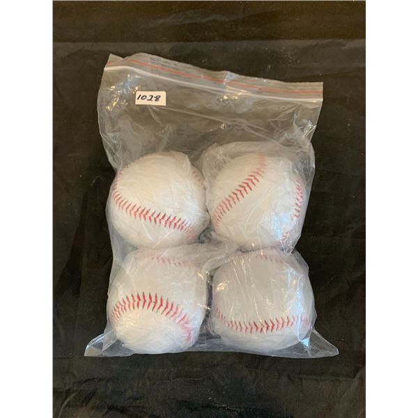Lot of 4 Baseballs
