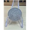 Lot 10-1) Canadian silver 50c 1964