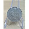 Lot 20-1) Canadian silver 50c 1965