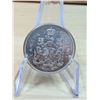 Lot 46-1) Canadian silver 50c 1965