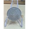 Lot 68-1) Canadian silver 50c 1964
