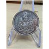 Lot 72-1) Canadian silver 50c 1965