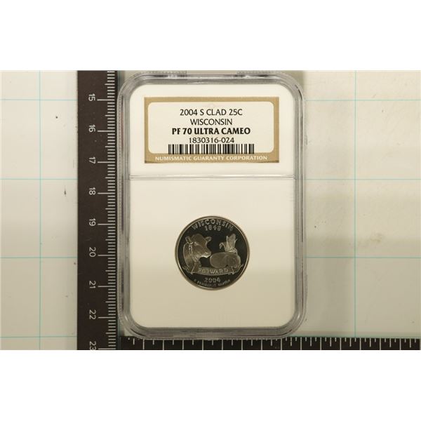 2004-S WISCONSIN QUARTER NGC PF70 ULTRA CAMEO
