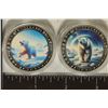 2-1 OZ. SILVER PLATED COLORIZED POLAR BEAR COINS N
