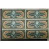 6-SERIES 1940 BRAZIL TWO CRUZEIROS CU BILLS ALL