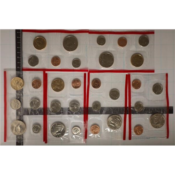 6-PARTIAL D MINT MARK US MINT SETS: 2-1999,
