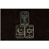 3-1 GRAM .999 SILVER PROOF INGOTS: MENORAH, STAR