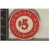 Image 2 : $5 S.T. INC. LAS VEGAS NIGHTS CASINO CHIP.