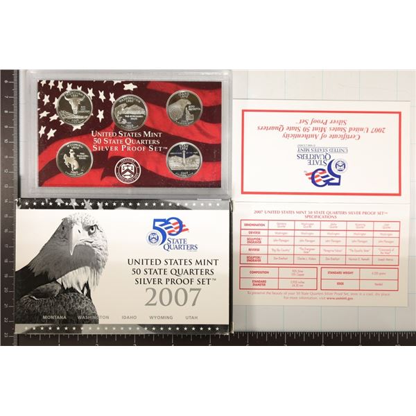 20078 SILVER US 50 STATE QUARTERS PROOF SET WITH