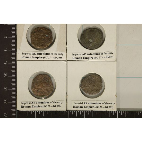 4-EARLY ROMAN EMPIRE ANCIENT COINW 27BC - 285 A.D.