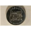 Image 1 : .51 OZ. PF STERLING SILVER OREGON "THE BEAVER
