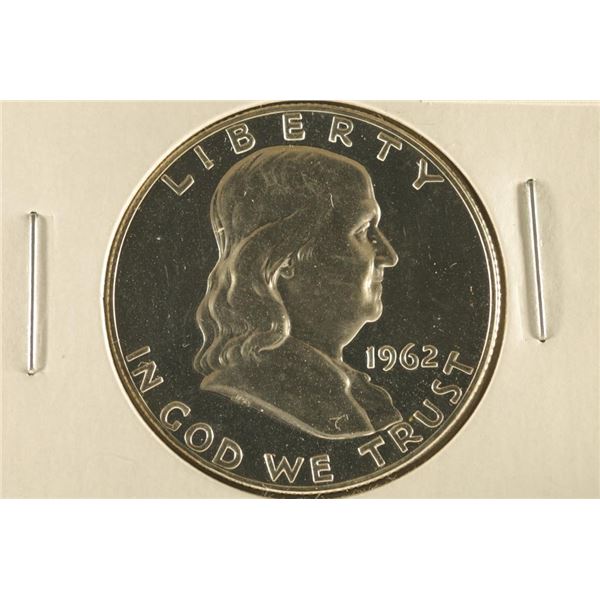 1962 SILVER FRANKLIN HALF DOLLAR. PROOF WATCH FOR