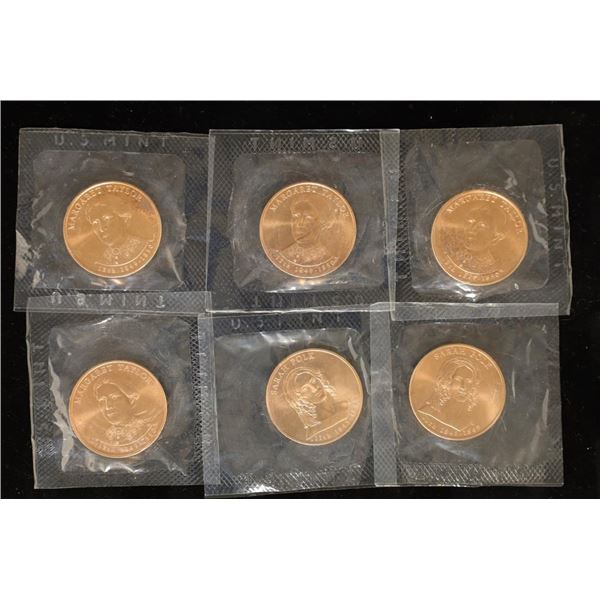 6 U.S. FIRST SPOUSE BRONZE METALS. 4 MARGARET