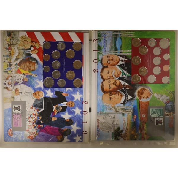 2013 US MINT SET (UNC) P/D ON LARGE INFO CARD