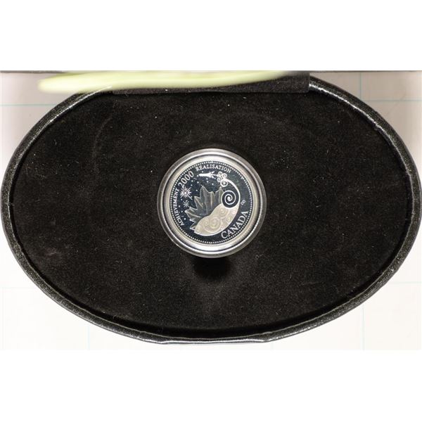 2000 CANADA STERLING SILVER PROOF 25 CENTS 5.9