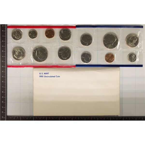 1981 US MINT SET (UNC) P/D/S (WITH ENVELOPE)