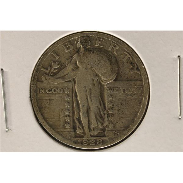 1928 SILVER STANDING LIBERTY QUARTER