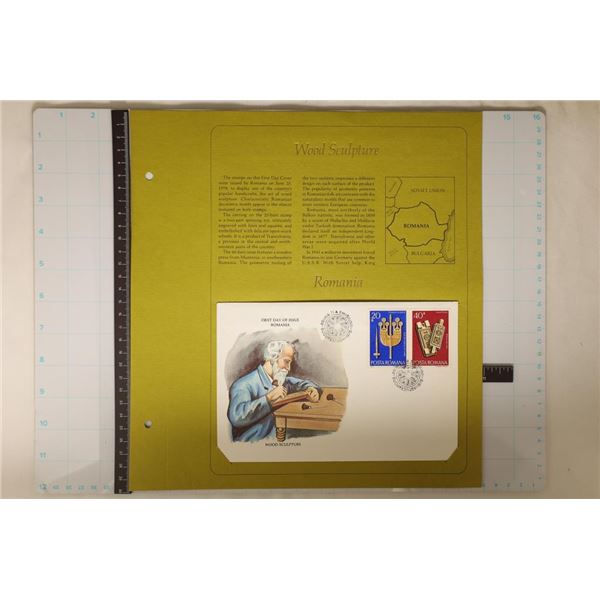 5 INTERNATIONAL FDC'S ON INFO CARDS: JAPAN, SPA