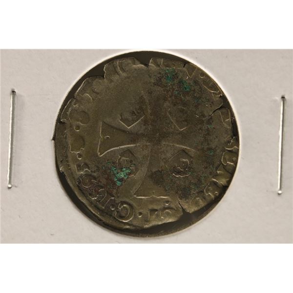 1593 FRANCE SILVER DOUZAIN COIN