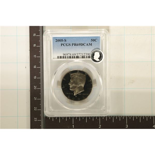 2005-S KENNEDY HALF DOLLAR PCGS PR69 DCAM