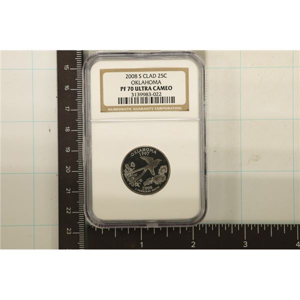 2008-S OKLAHOMA QUARTER NGC PF70 ULTRA CAMEO