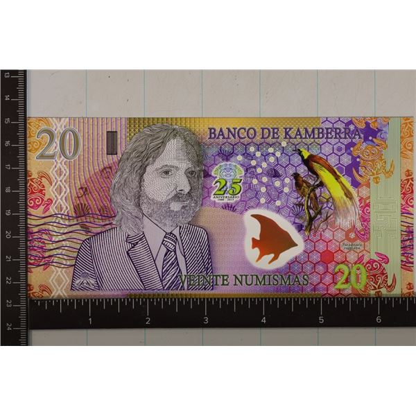 2013 BANK OF KAMBERRA 20 NUMISMAS CU POLYMER