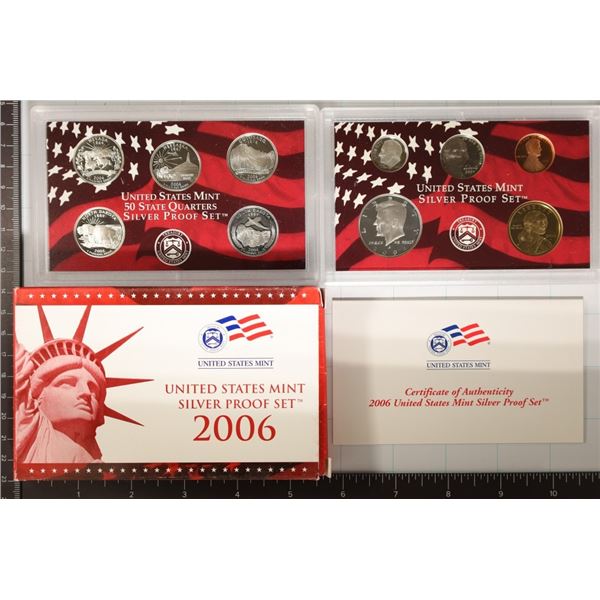 2006 US SILVER PROOF SET (WITH BOX) & CERTIFICATE