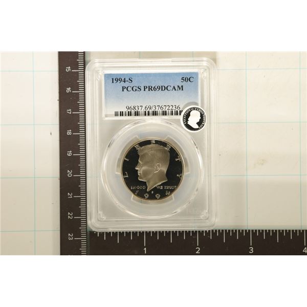 1994-S KENNEDY HALF DOLLAR PCGS PR69 DCAM