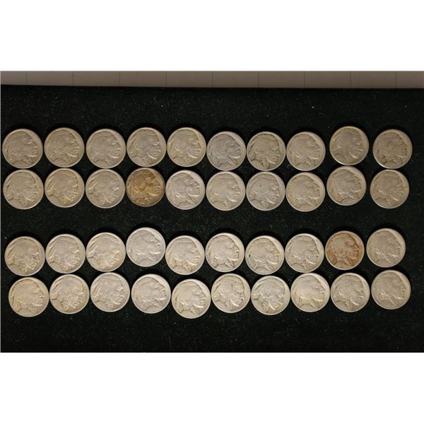 10-1920 & 10-1925 BUFFALO NICKELS WITH FULL &