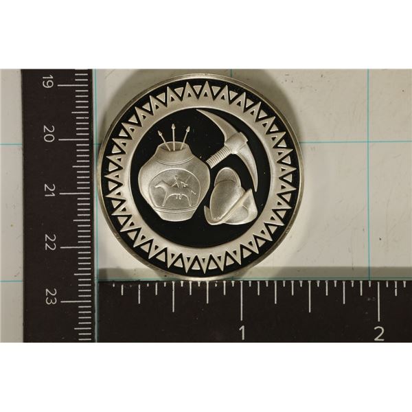 1.16 OZ. PF STERLING SILVER NEW MEXICO ROUND