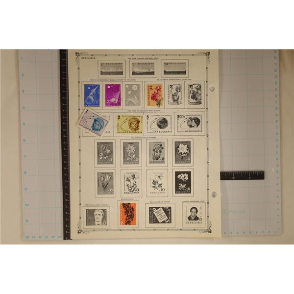 21 BULGARIA STAMP COLLECTORS PAGES: 11 PAGES HAVE