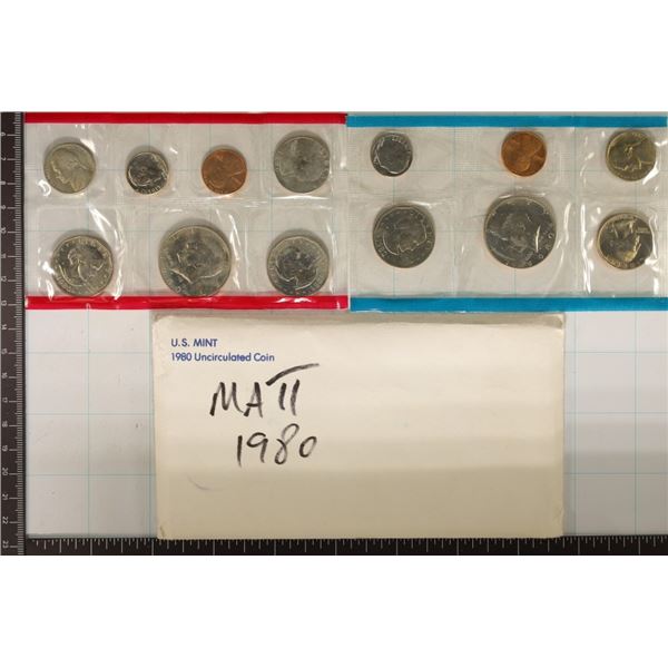 1980 US MINT SET (UNC) P/D/S (WITH ENVELOPE)