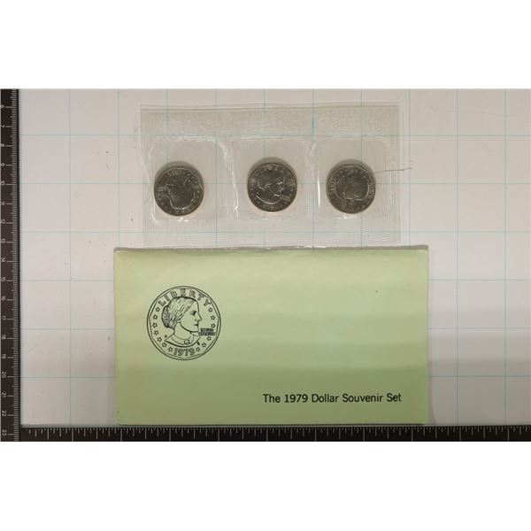1979-P/D/S SBA DOLLAR SOUVENIR SET IN ENVELOPE