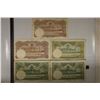 Image 2 : 5-CIRCA 1950'S THAILAND BILLS: 2-10 BAHT & 3-20