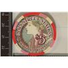 Image 1 : $5 MAIN STREET STATION CASINO CHIP. LAS VEGAS